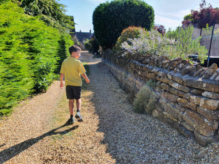 a final day at primary school walk into church