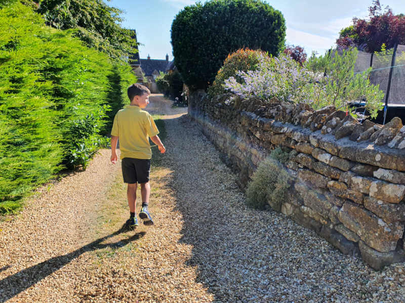a final day at primary school walk into church