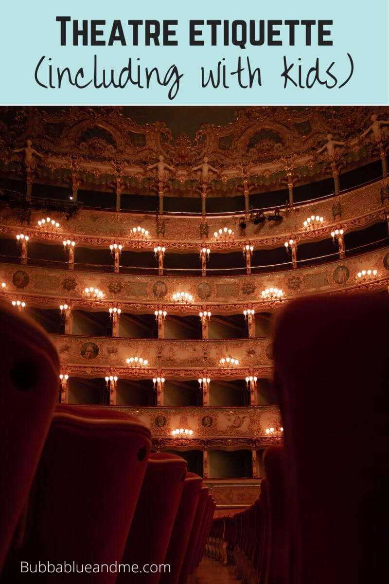 theatre etiquette with kids