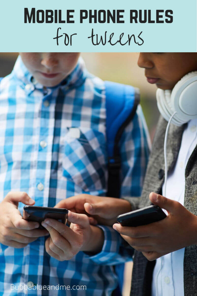 mobile phone rules for tweens