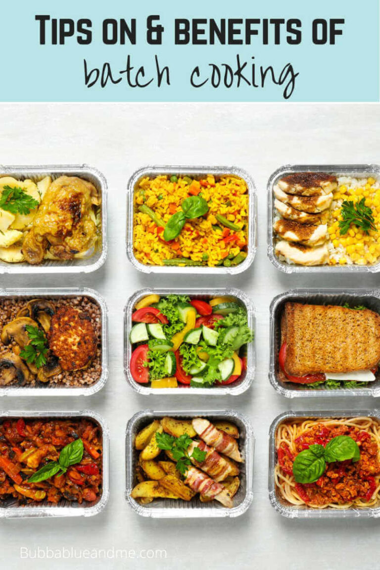 tips and benefits of batch cooking