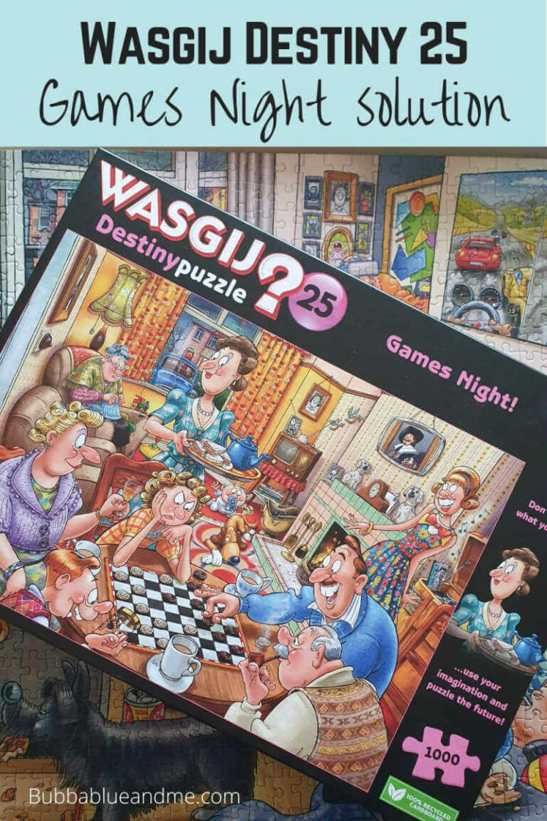 Wasgij Destiny 25 – Games Night puzzle solution