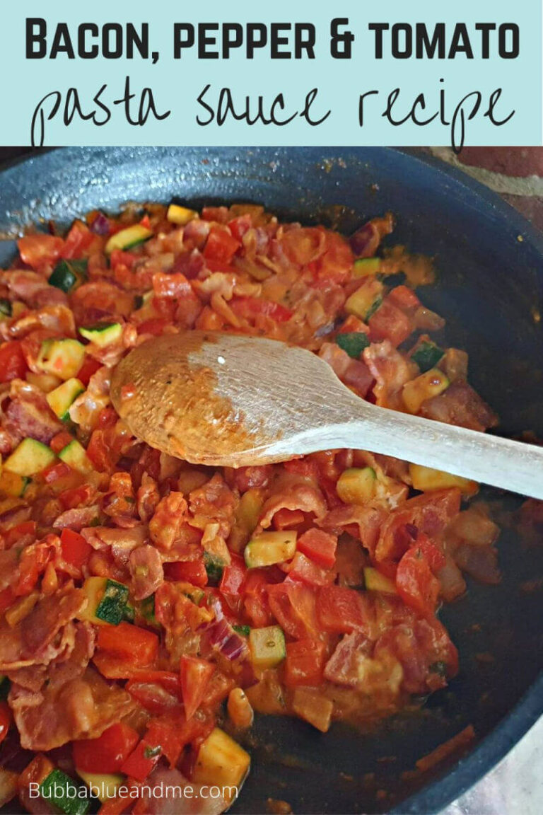bacon pepper and tomato pasta sauce