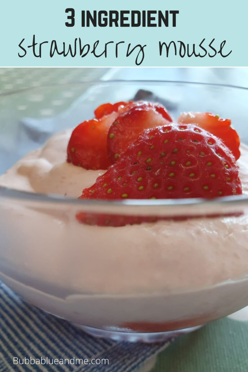 3 ingredient strawberry mousse recipe