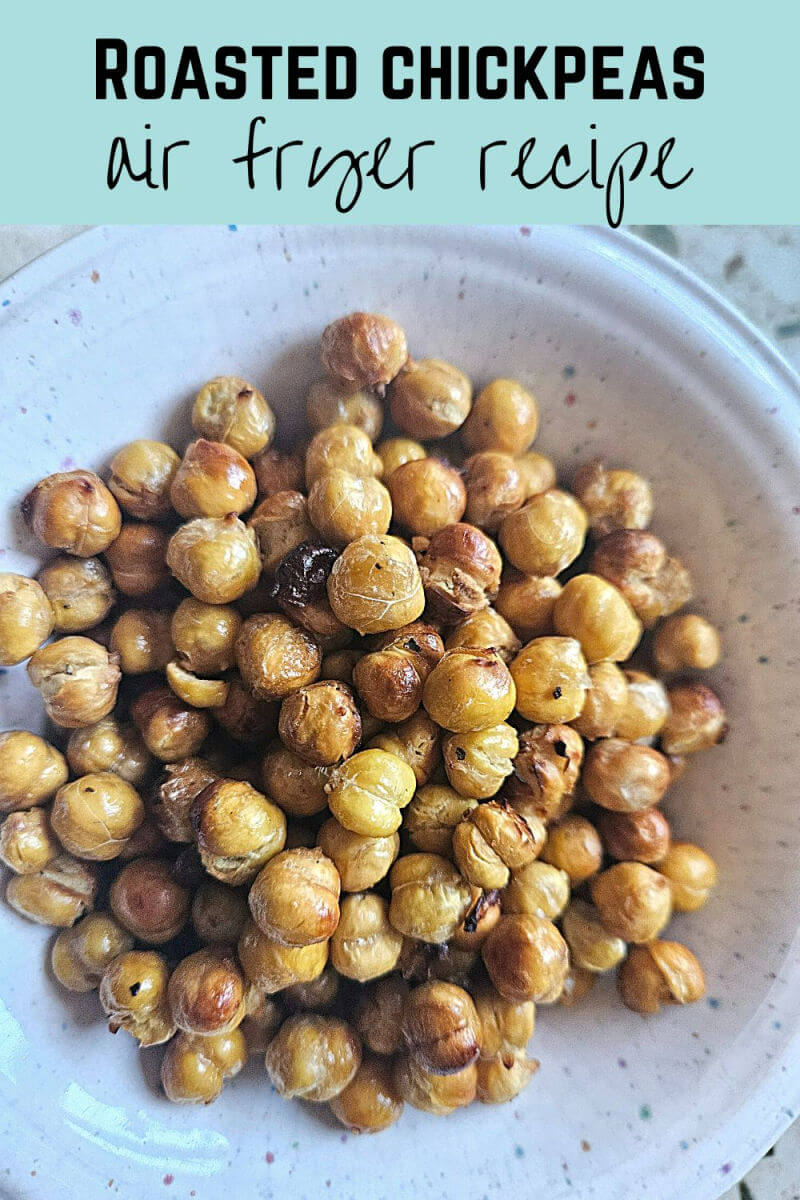 air fryer roasted chickpeas