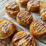 iced puff pastry cinnamon rolls