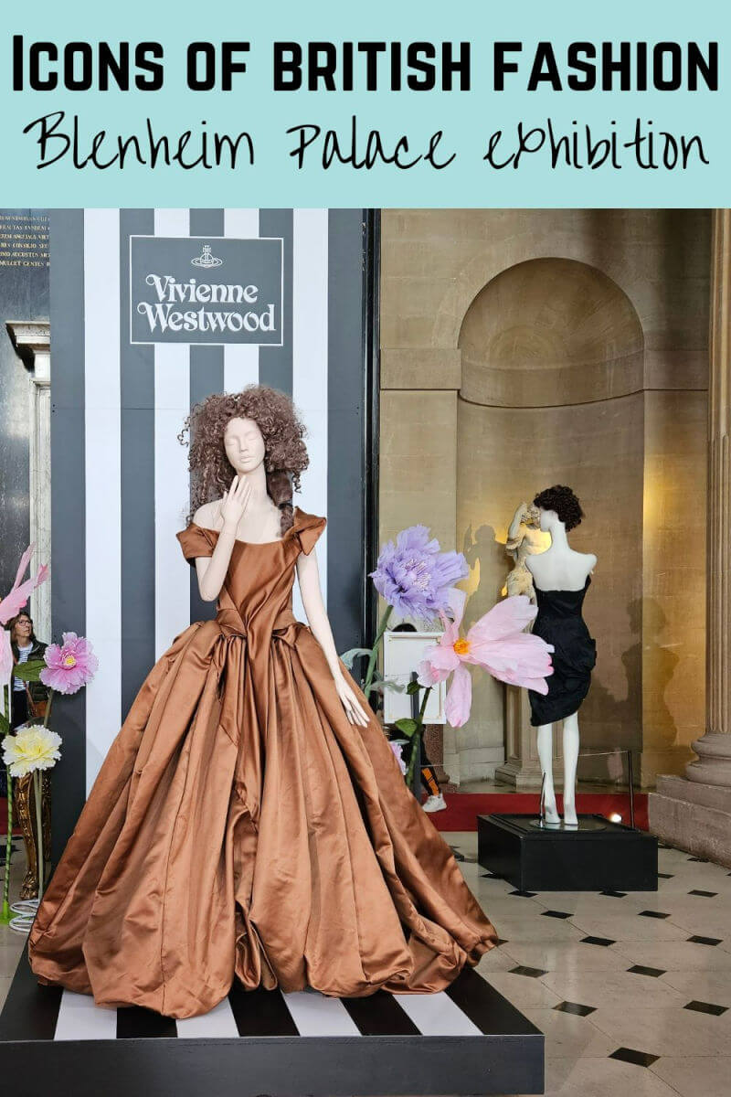icons of british fashion exhibition at blenheim palace.