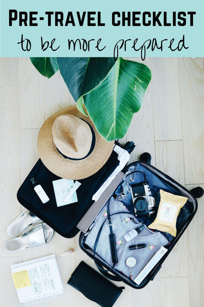 pretravel checklist before you go