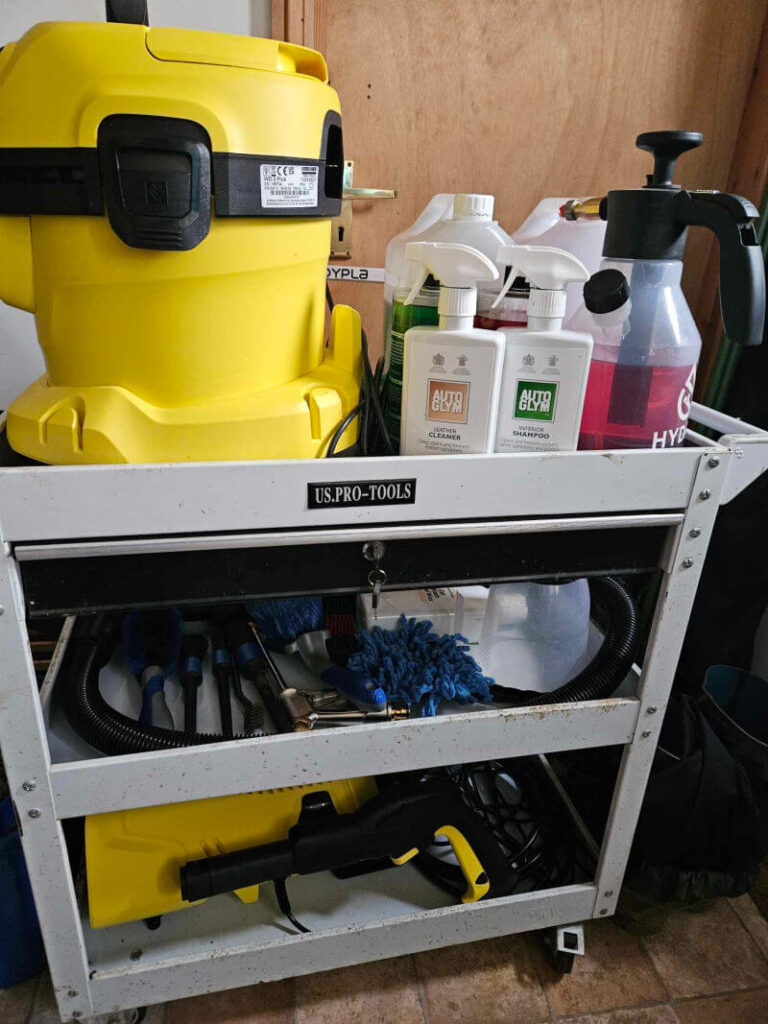 car washing equipment trolley